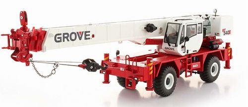 ギャラリービューアに画像をロードする, Groveグローブ RT540E ラフテレーン紅白バージョン　建設機械模型　ミニチュア  /TWH079-01141   1/50 重機
