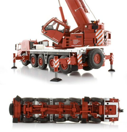 Groveグローブ GMK5095　Gebr. Markewitsch GmbH  ドイツ運送会社タイプ オールテレーンクレーン 建設機械模型　 /TWH090C-01246  1/50 重機