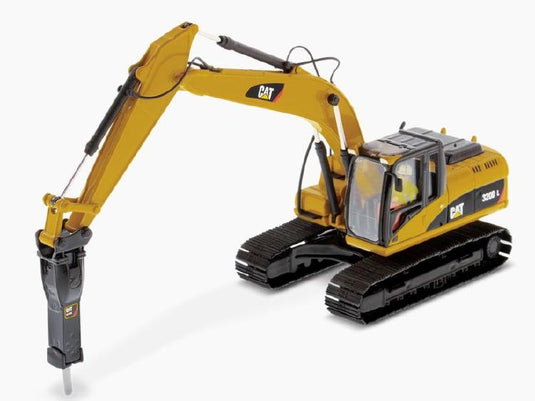 Cat 320D L Excavator w/ Hammer ショベル 　/ダイキャストマスターズ 建設機械模型 工事車両 1/50 ミニチュア