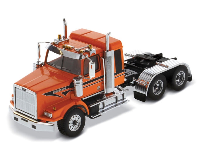 Western Star 4900 SB Sleeper Tandem Tractor Cab in Metallic Orange with Black Stripes - Cab Only /ダイキャストã�Eスターズ  1/50 ミニチュア トラチE‚¯ 建設機械模垁E工事車両