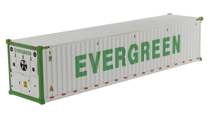 EverGreen - 40' Refrigerated Shipping Container in White /ダイキャストマスターズ  1/50 ミニチュア トラック 建設機械模型 工事車両