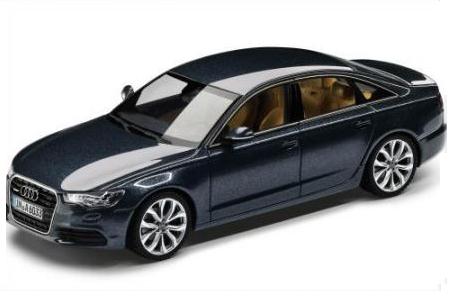 【アウディ純正】  Audi A6 2010　ブルー /Schucoシュコー 1/43ミニカー