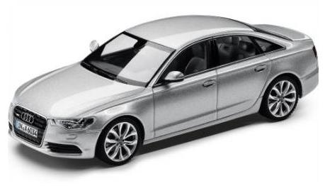 【アウディ純正】  Audi A6 2010　シルバー /Schucoシュコー 1/43ミニカー