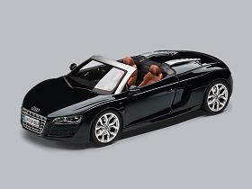 【アウディ純正】  Audi R8 スパイダー ブラック /Schucoシュコー 1/43ミニカー