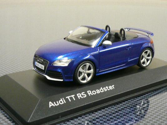 【アウディ純正】  Audi TT RS ロードスター　ブルー /Schucoシュコー 1/43ミニカー