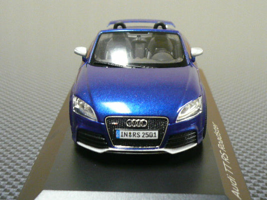 【アウディ純正】  Audi TT RS ロードスター　ブルー /Schucoシュコー 1/43ミニカー
