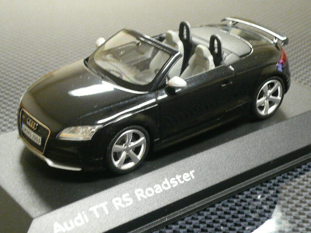 ギャラリービューアに画像をロードする, 【アウディ純正】  Audi TT RS ロードスター 2009 ブラック /Schucoシュコー 1/43ミニカー
