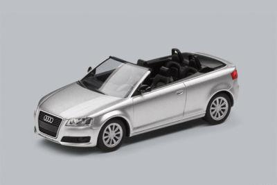 【アウディ純正】  Audi A3 Cabrio シルバー /ミニチャンプス 1/43ミニカー