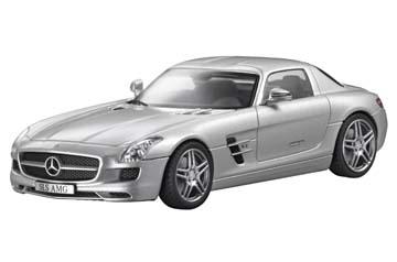【メルセデスベンツ純正】Mercedes SLS AMG Iridiumsilber metallic /Minichampsミニチャンプス 1/18 ミニカー