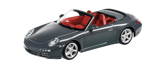 【ポルシェ純正】Porsche 911 Carrera 4S Cabrio Facelift 2009 メタリックグレー　/Norevノレブ 1/18 ミニカー