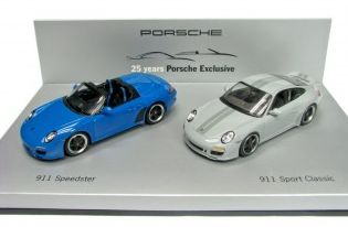 【ポルシェ純正】ポルシェ25周年セット　911 Speedster,Sport Classic 2010 2台セット　/Minichampsミニチャンプス 1/43 ミニカー