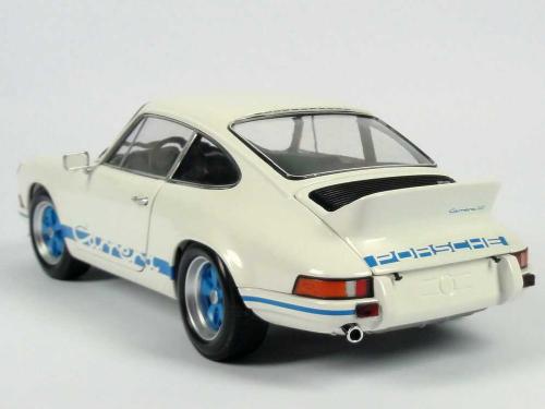 ポルシェ特注 Porsche 911 カレラ RS 2.7 ホワイト/ブルー  /PMAミニチャンプス 1/18 ミニカー