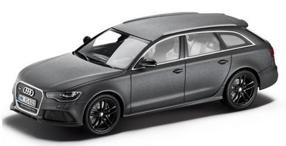 ギャラリービューアに画像をロードする, アウディ純正Audi RS6 Avant 2012 Daytona Gray /Minichampsミニチャンプス 1/18 ミニカー
