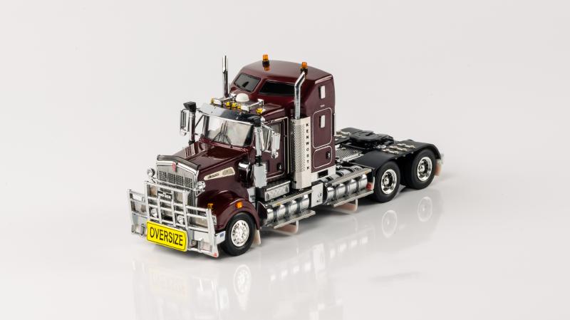 ギャラリービューアに画像をロードする, 【予約】3-5月以降発売予定Kenworth T909 Prime Mover ビンテージ　バーガンディ トラック トラクタヘッド/DRAKE 1/50 模型
