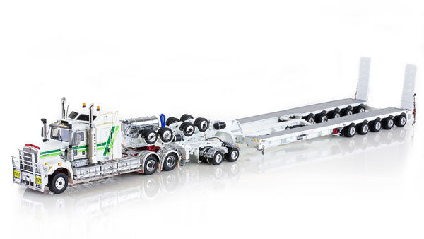 Hogans Heavy Haulage - Kenworth C509 with Drake 2x8 Dolly and 5x8 Swingwing Combination Trailer トラックトレーラー/DRAKE 建設機械模型 工事車両 1/50 ミニチュア