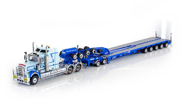 【予約】11-12月以降発売予定McAleese - Kenworth C509 with Drake 2x8 Dolly and 5x8 Swingwing Combination Trailer トラックトレーラー/DRAKE 建設機械模型 工事車両 1/50 ミニチュア