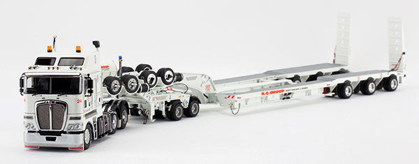 【予約】5月以降発売予定NQ Group Kenworth K200 Prime Mover Drakeトレーラー 2x8 Dolly + 3x8 Swingwing  /DRAKE 1/50 模型