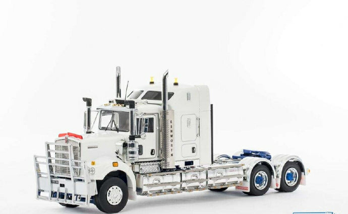 Kenworth C509 white blue Z01520 / Drake トラック トラクタ 1/50 模型 建設機械