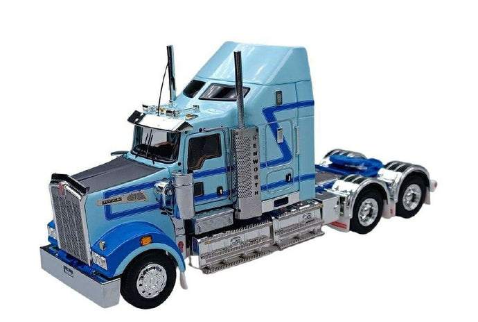 Kenworth T909 light blue Z01559 / Drake トラック トラクタ 1/50 模型 建設機械