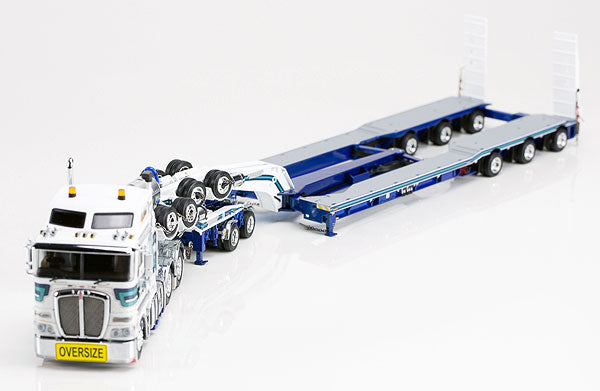 Mactrans Heavy Haulage - Kenworth K200 Prime Mover with Drake 2x8 Dolly and 3x8 Swingwing Trailer トラック　トレーラー /DRAKE  建設機械模型 工事車両 1/50 ミニチュア