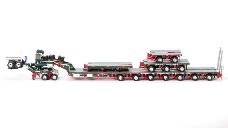 ギャラリービューアに画像をロードする, Membrey - Drake 2x8 Dolly and 7x8 Steerable Low Loader Trailer PLUS Accessory Pack: 2x8 Deck, 3x8 Deck and Drop in Deck Section  トレーラーアクセサリーセット /DRAKE  建設機械模型 工事車両 1/50 ミニチュア
