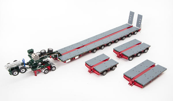 ギャラリービューアに画像をロードする, Membrey - Drake 2x8 Dolly and 7x8 Steerable Low Loader Trailer PLUS Accessory Pack: 2x8 Deck, 3x8 Deck and Drop in Deck Section  トレーラーアクセサリーセット /DRAKE  建設機械模型 工事車両 1/50 ミニチュア
