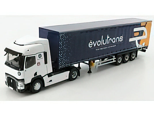 RENAULT - T460 TRUCK TELONATO EVOLUTRANS TRANSPORTS 2016 - WHITE トラック/Eligor 建設機械模型 工事車両 1/43 ミニカー