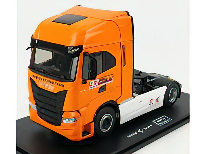 IVECO FIAT - S-WAY TRACTOR TRUCK 2-ASSI TEAM HONDA HRC N 93 MARC MARQUEZ 2019 - ORANGE トラクタ トラック/Eligor 建設機械模型 工事車両 1/43 ミニカー