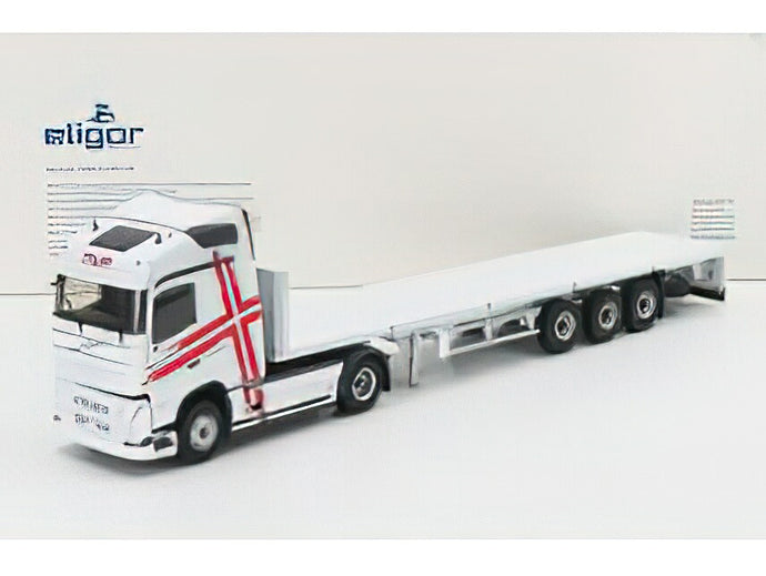 VOLVO - FH4 500 TRUCK PIANALE 2020 - WHITE RED / Eligor 1/43 建設機械模型ミニチュア