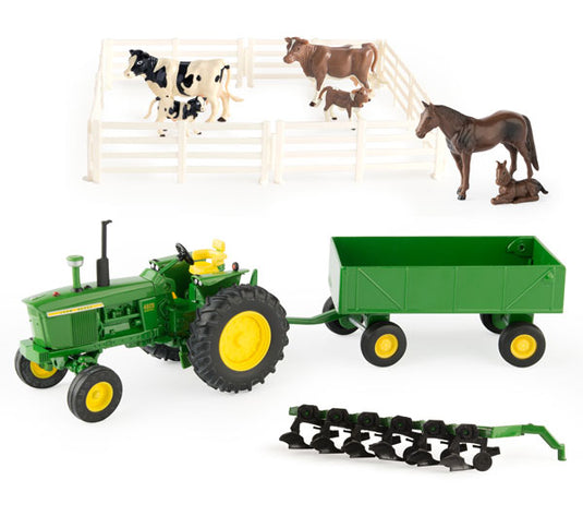 John Deereジョンディア Farming Playset - LP64818 /ERTL  1/32 ミニチュア トラクター トラック 農業機械模型