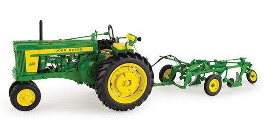 John Deereジョンディア 620 Tractor with 555 Plow- LP70535 /ERTL  1/16 ミニチュア トラクター トラック 農業機械模型