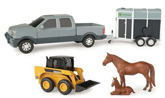 John DeereジョンチE‚£ア Animal Hauling Playset /ERTL  1/32 ミニチュア トラクター トラチE‚¯ 農業機械模垁E