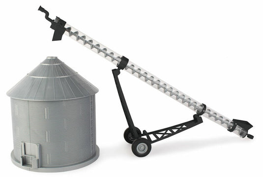 Grain Auger and Grain Bin Playset - Big Farm Series - Made of Durable Plastic /ERTL  1/16 ミニチュア トラクター トラック 農業機械 建設機械