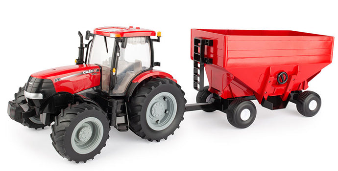 Case Puma 170 Tractor with Gravity Wagon - Big Farm Series - Made of Durable Plastic /ERTL  1/16 ミニチュア トラクター トラック 農業機械 建設機械