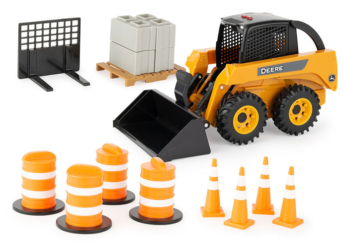 John Deere スキッドステア プレイセット Big Farmシリーズ ホイールローダ / ERTL 1/16 建設機械模型 工事車両
