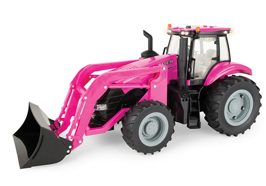 Case IH Magnum Tractor with Loader in Pink - Big Farm Series /ERTL  1/16 ミニチュア トラクター トラック 農業機械 建設機械