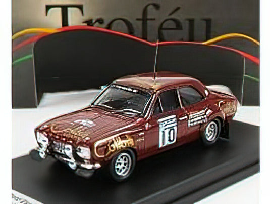 FORD ENGLAND - ESCORT MKI (night version) N 10 RALLY RAC LOMBARD 1974 H.MIKKOLA - J.DAVENPORT - BROWN /Trofeu 1/43 ミニカー