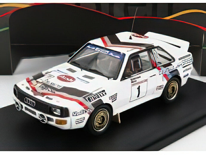 【予約】AUDI QUATTRO SPORT N1 マンクスラリー 1984 ハンヌミッコラ アーネヘルツ ホワイト/ Trofeu 1/43 150台限定ミニカー