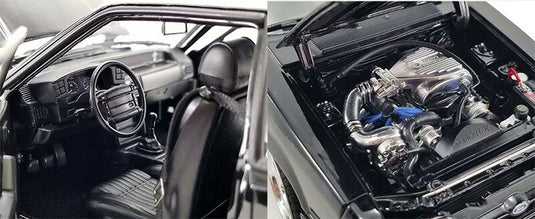 【予約】8月以降発売予定1990 Ford Mustang 5.0 in Black with Custom 7-Spoke Wheels /GMP 1/18 ミニカー