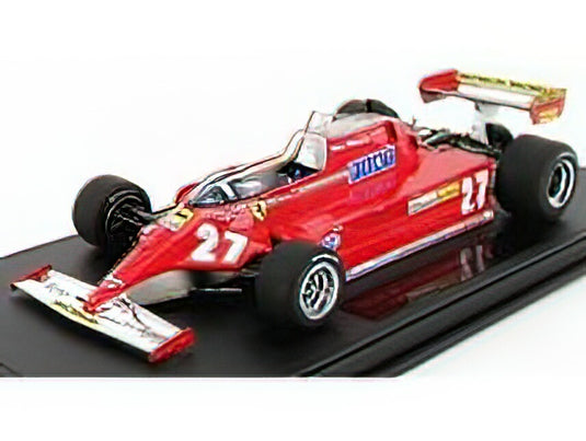 【予約】12月以降発売予定FERRARIフェラーリ - F1 126CK N 27 SEASON 1981 G.VILLENEUVE - CON VETRINA  RED /GP Replicas 1/18 ミニカー