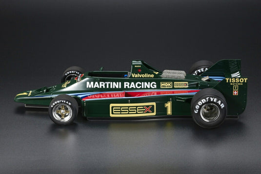 【予約】2025年発売予定LOTUS TYPE 80 MARTINI RACING N 1 (WITHOUT FRONT WINGS) TEST 1979 MARIO ANDRETTI - GREEN RED /GP Replicas 1/18 ミニカー