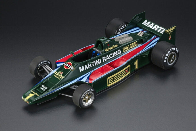 【予約】2025年発売予定LOTUS TYPE 80 MARTINI RACING N 1 (WITHOUT FRONT WINGS) TEST 1979 MARIO ANDRETTI - GREEN RED /GP Replicas 1/18 ミニカー