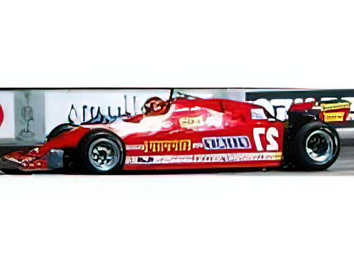 【予約】12月以降発売予定FERRARIフェラーリ F1 126CX COMPREX TURBO N 27 USA OVEST LONG BEACH GP フィギュア付き 1981 G.VILLENEUVE - CON VETRINA  RED /GP Replicas 1/18 ミニカー