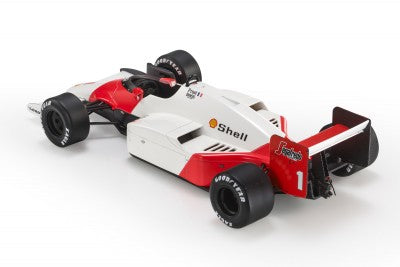 McLAREN - F1  MP4/2C N 1 ALAIN PROST 1986 WORLD CHAMPION - CON VETRINA  WHITE RED /GP Replicas 1/18 ミニカー