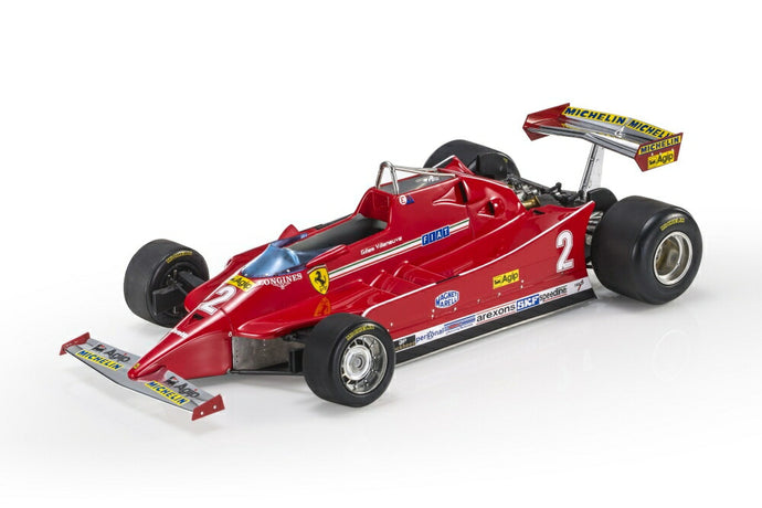 【予約】12月以降発売予定FERRARIフェラーリ F1 126C N 2 SEASON 1980 GILLES VILLENEUVE  RED /GP Replicas 1/18 ミニカー