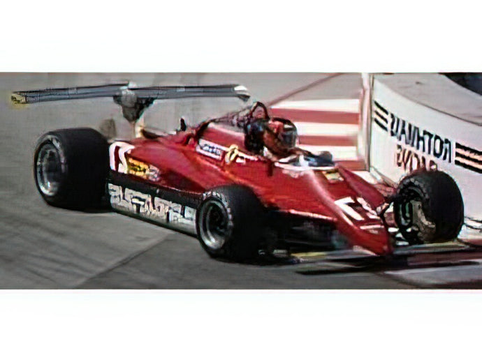 【予約】12月以降発売予定FERRARIフェラーリ - F1 126C2 N 27 LONG BEACH USA OVEST GP  フィギュア付き 1982 GILLES VILLENEUVE - TWIN REAR SPOILER - RED /GP Replicas 1/12 ミニカー