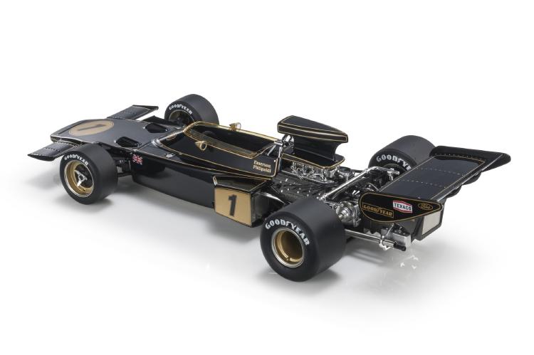 ギャラリービューアに画像をロードする, Lotus 72D Fittipaldi 1973 #1 ブラジルGP /GP Replicas   1/18 ミニカー
