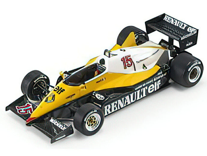 【予約】2023年発売予定RENAULT - F1 RE40 N 15 WINNER FRENCH GP PAUL RICHARD (POLE AND FASTEST LAP) 1983 ALAIN PROST - BLACK YELLOW WHITE /GP Replicas 1/18ミニカー