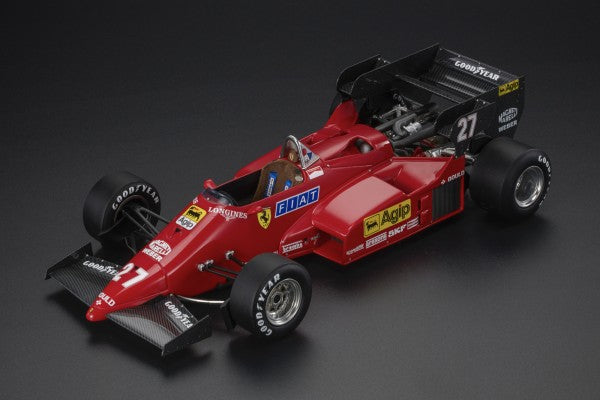 ギャラリービューアに画像をロードする, 【予約】4-6月以降発売予定FERRARI - F1 126C4M N 27 2nd MONZA ITALY GP 1984 MICHELE ALBORETO - RED BLACK /GP Replicas 1/18 ミニカー
