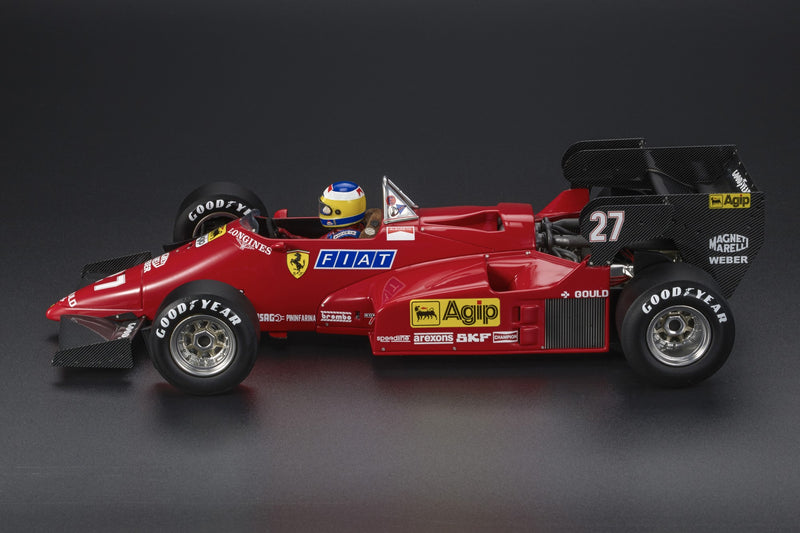 ギャラリービューアに画像をロードする, 【予約】12月以降発売予定FERRARIフェラーリ F1 126C4M N 27 2nd MONZA ITALY GP 1984 MICHELE ALBORETO フィギュア付き /GP Replicas 1/18 ミニカー
